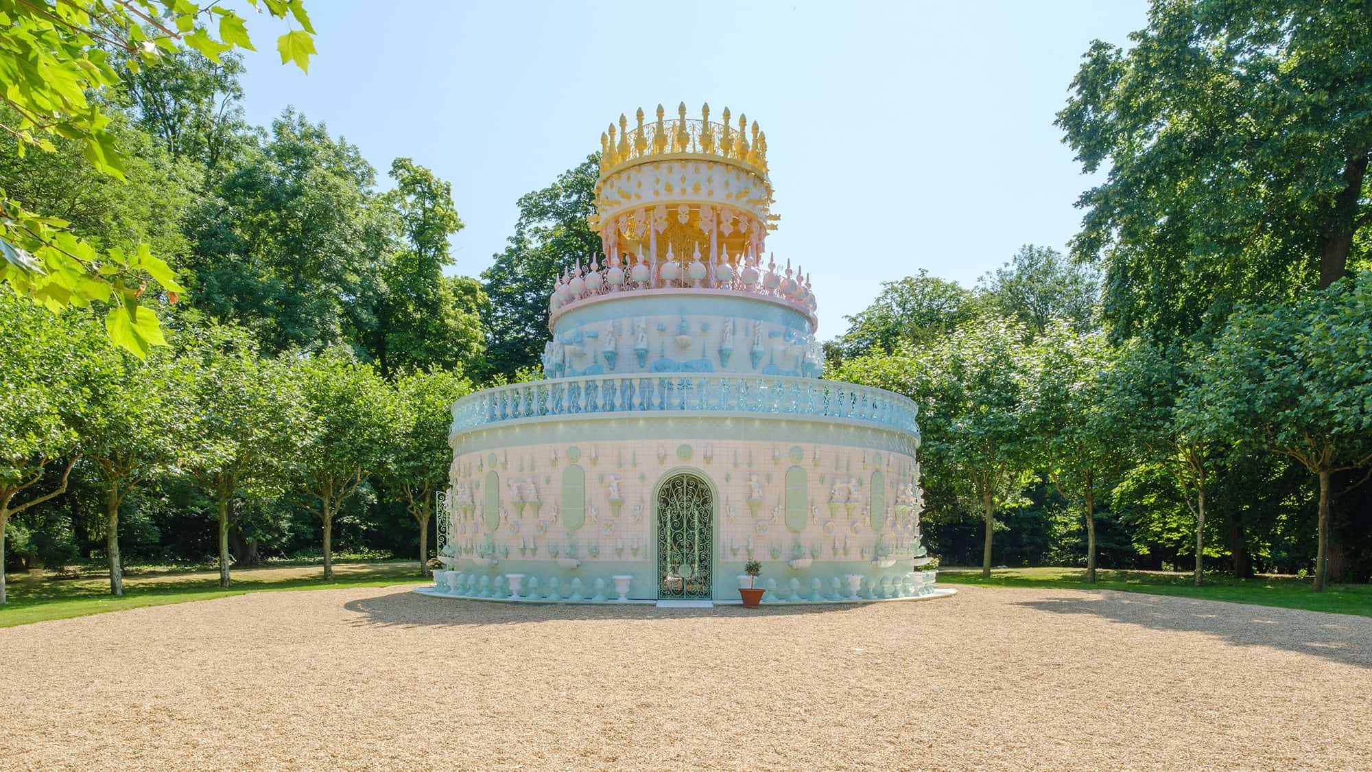 Joana Vasconcelos Wedding Cake Pavilion Waddesdon Manor Ceramic Tiles Pastel Sculpture Dezeen Hero